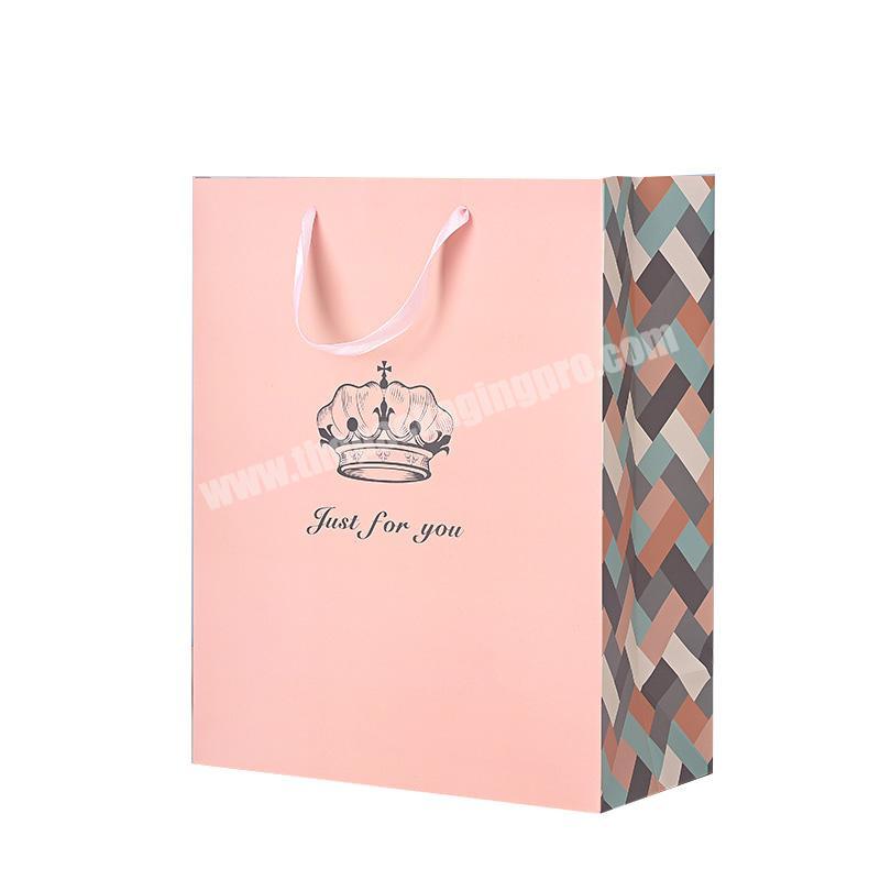 Engram 2020 Custom wholesale paper bag printing logo shopping gift bagkraft