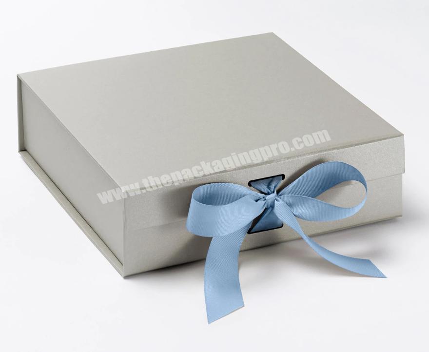 Environmental Friendly Recycled Cardboard Paper High Quality Durable Rectangle Bow Gift Box