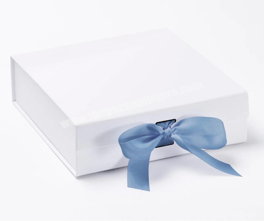 Environmental Friendly Recycled Cardboard Paper White Baby Gift Box Custome
