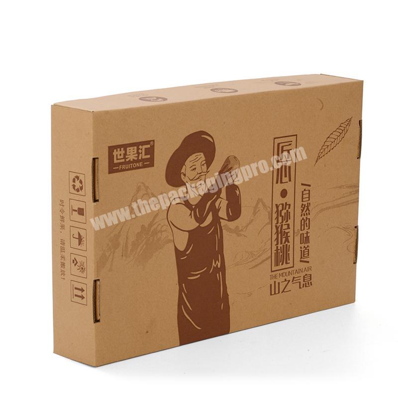 Environmental protection vegetables food outside kraft packaging boxes fruit package paper box