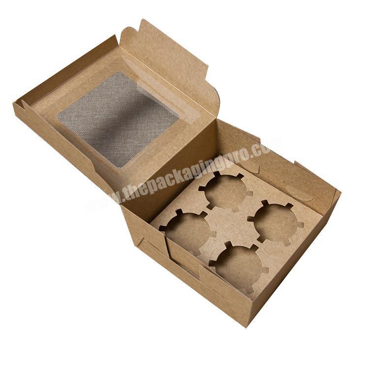 Environmentally friendly cupcake box custom muffin cup pastry box universal custom transparent baking packaging box