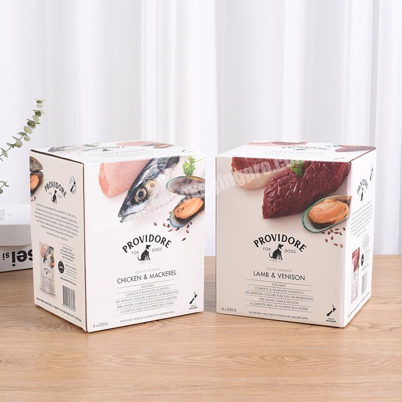Environmentally friendly packing box for food delivery free design cardboard white card box custom disposable packing box