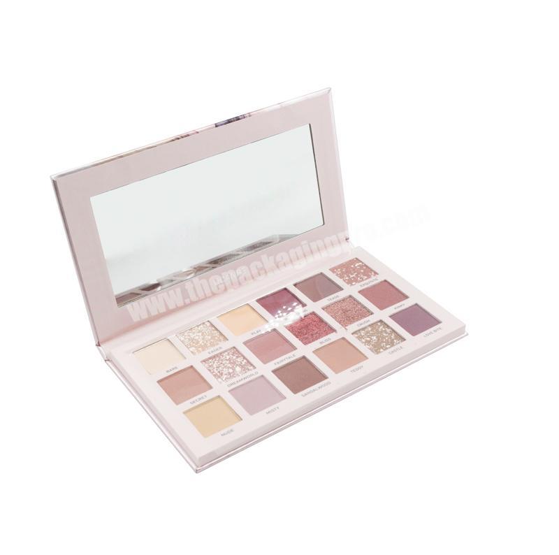Environmentally Makeup Cosmetic Packaging box 18 Color Make Your Own Logo Eye Shadow Palette