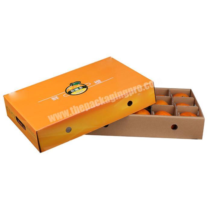 Excellent Export Packaging Carton Box For Fruit And Vegetable With Compartments