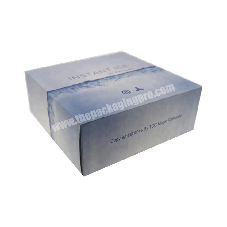 Exquisite custom size glossy laminated cardboard paper lid and base box for cosmetic packaging with card insert