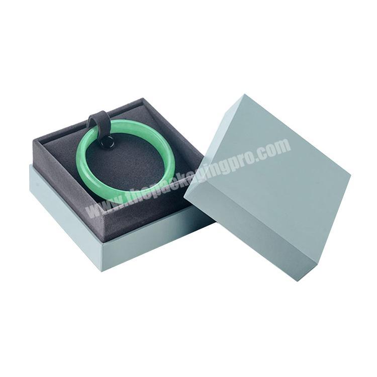 Exquisite hard cover jewelry ring bangle box with cardboard packaging
