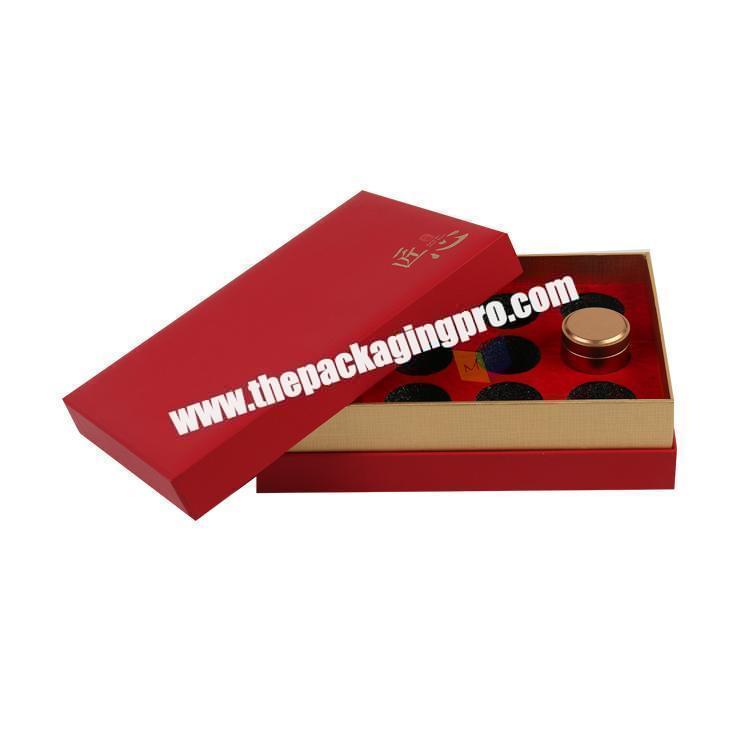exquisite luxury cardboard gift box tea packaging