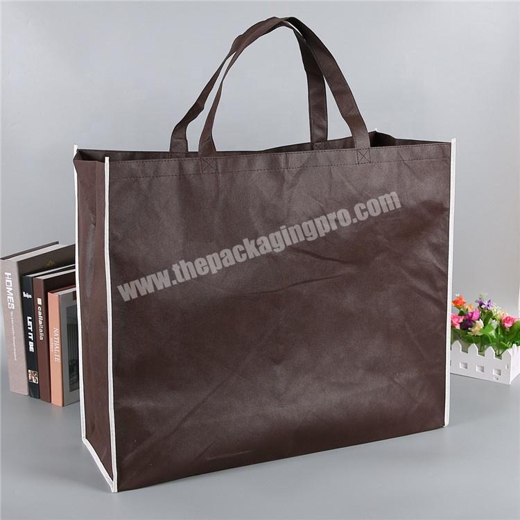 Extra Large environmental protection dark brown non-woven advertising shopping bag