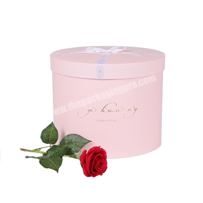 Extra large round cardboard gift hat boxes with lids for preserved flowers