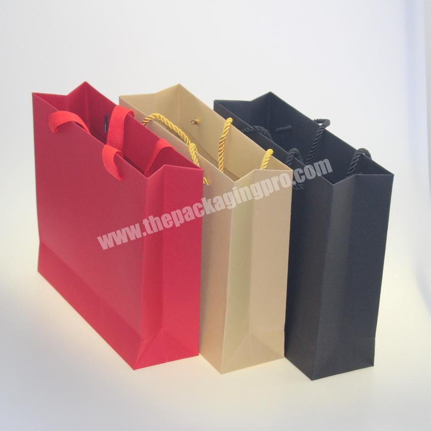 Factory cheap and fine custom paper packaging shopping bag