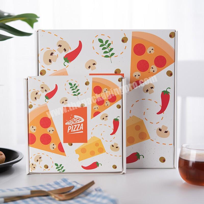 Factory Cheap Price Egg Tart Pizza Disposable Food Packaging Box With Custom Logo Size Printed For Shipping