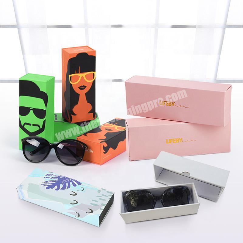 Factory custom cheap price luxury sunglasses box sunglasses case paper box sunglasses cardboard box with logo