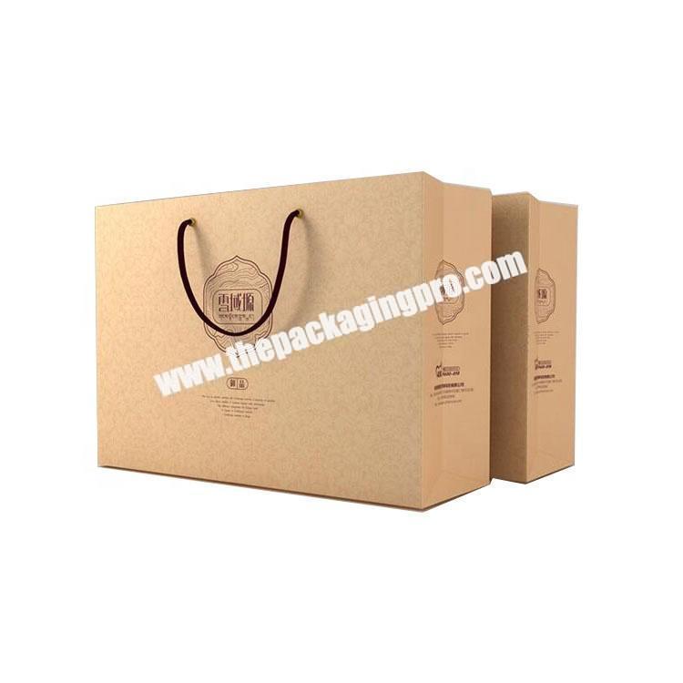 Factory Custom Design Printing Folding Kraft Paper Bag