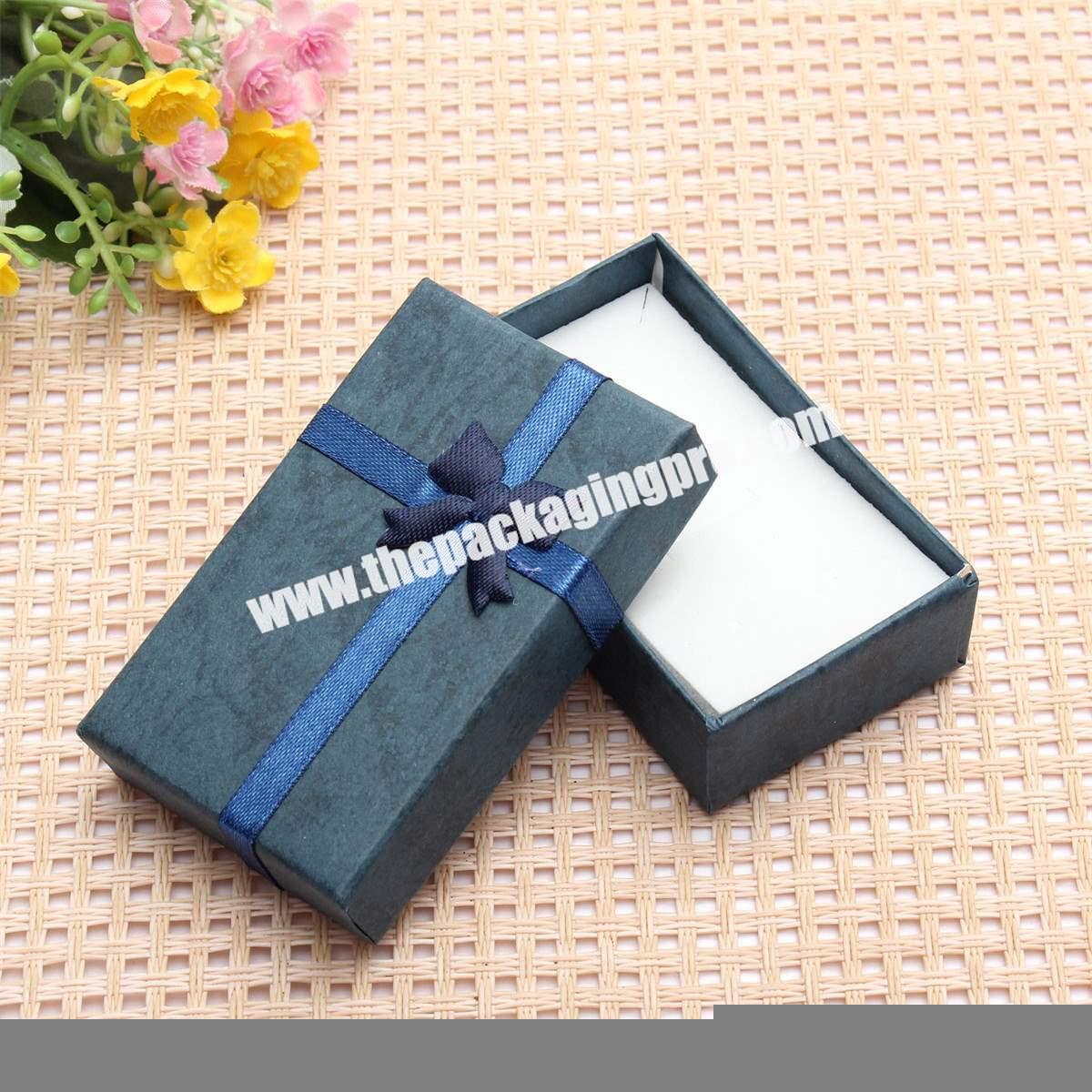 Factory Custom Exquisite Lid And Tray Jewelry Packaging Box With Logo