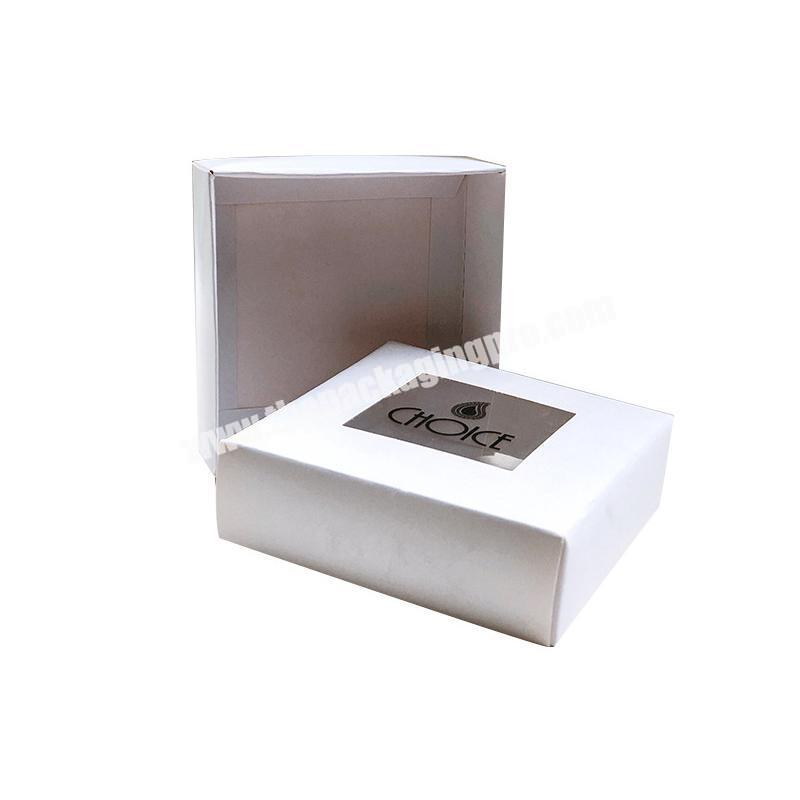 Factory custom-made exquisite gift box clear window box ring necklace jewelry packaging box free design