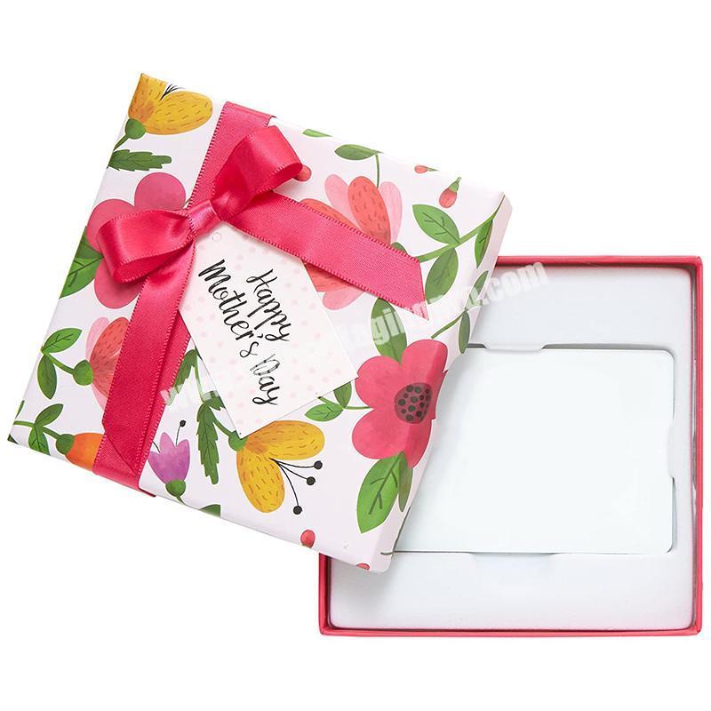 Factory custom mother's day colored gift boxes