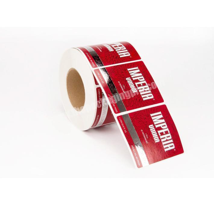 Factory custom printed adhesive paper roll label sticker for food
