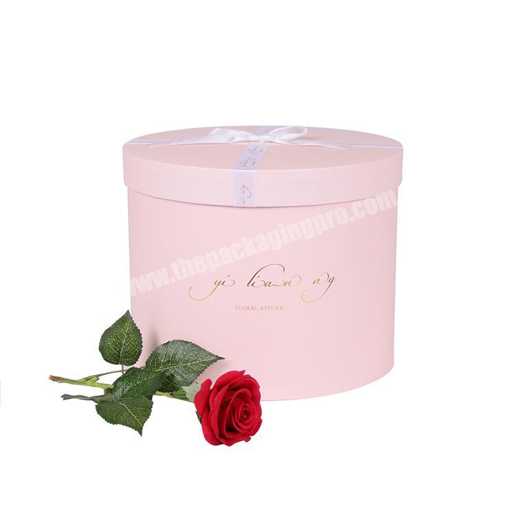 Factory custom rounded cylinder paper boxes for flower