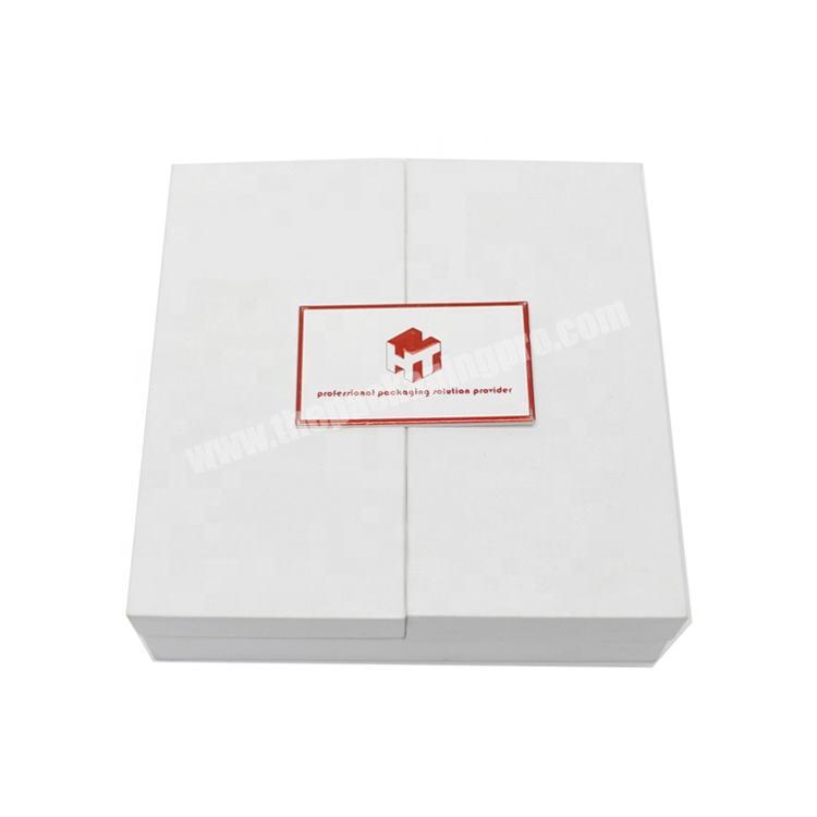 Factory Custom White Matte Magnet Folio Fragramce Perfume Gift Packaging Boxes with EVA Tray