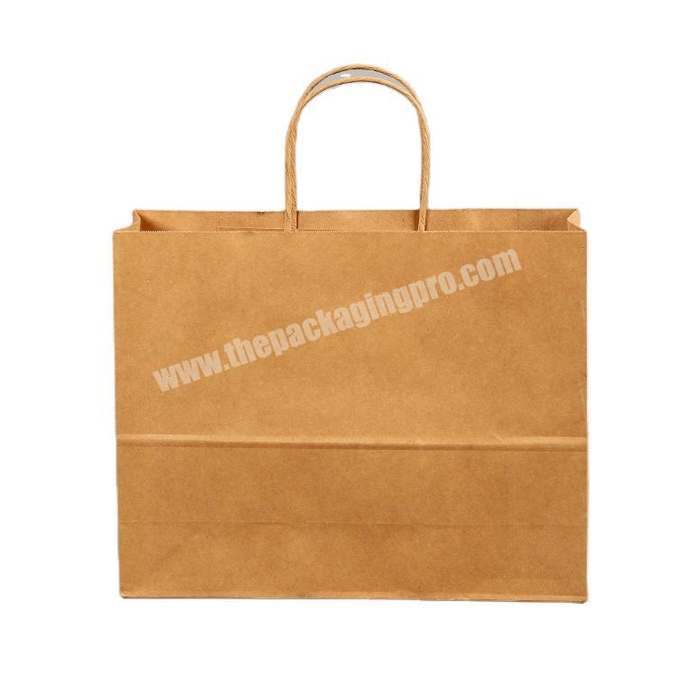 Factory customization food paper bags kraft paper bag with handle