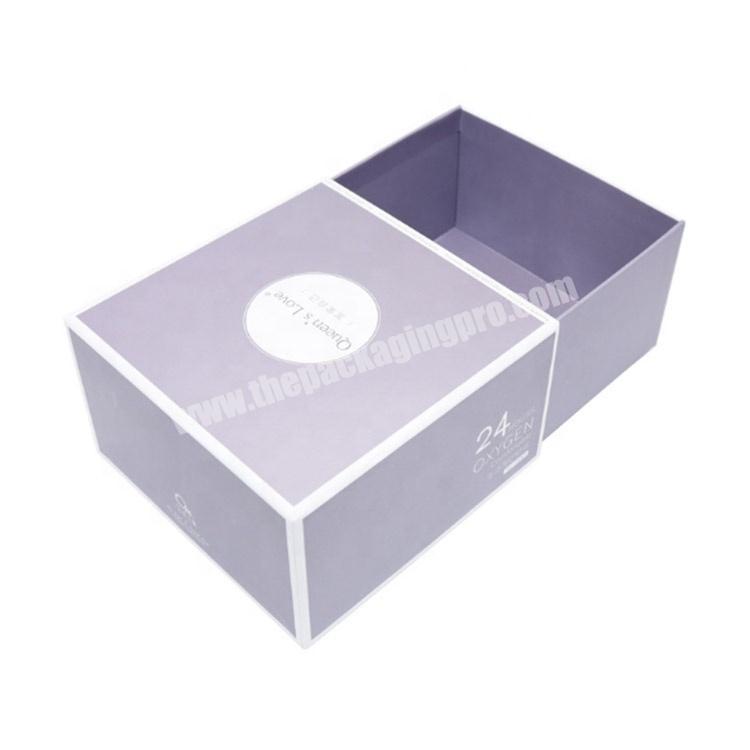 Factory Customized Cosmetic Drawer Slide Box Packaging for Beauty Store