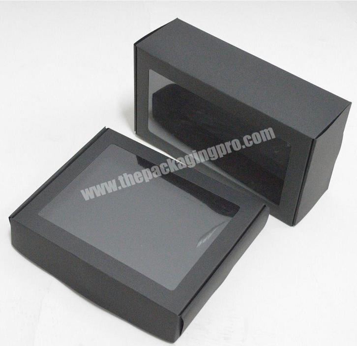 Factory Direct High Quality Low Price Kraft Cardboard Packaging Gift Box With Clear Window