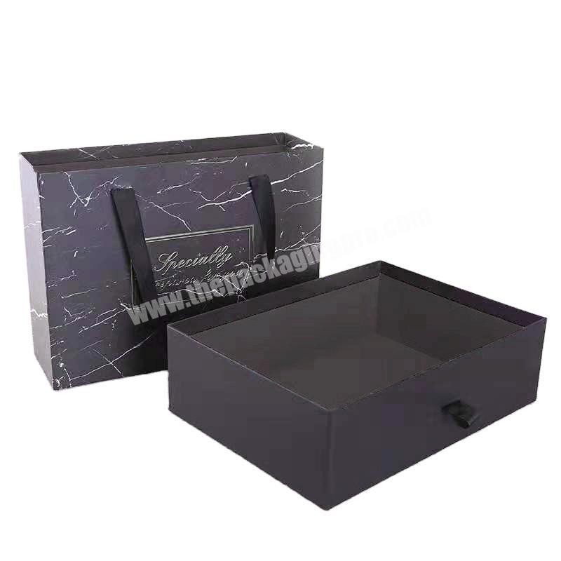 Factory direct price box gift black gift box box gift packaging