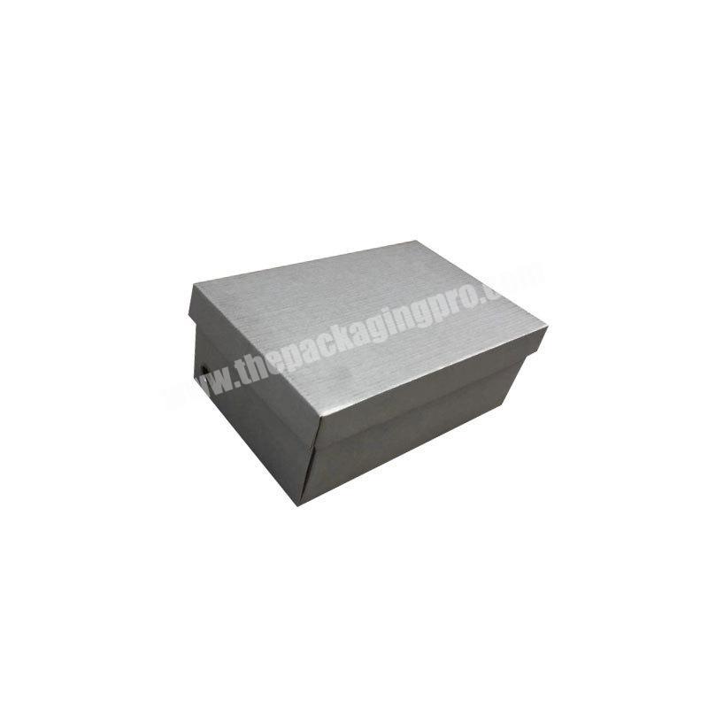 Factory direct price empty shoe boxes shoe storage box stackable retail shoe boxes with wholesale price
