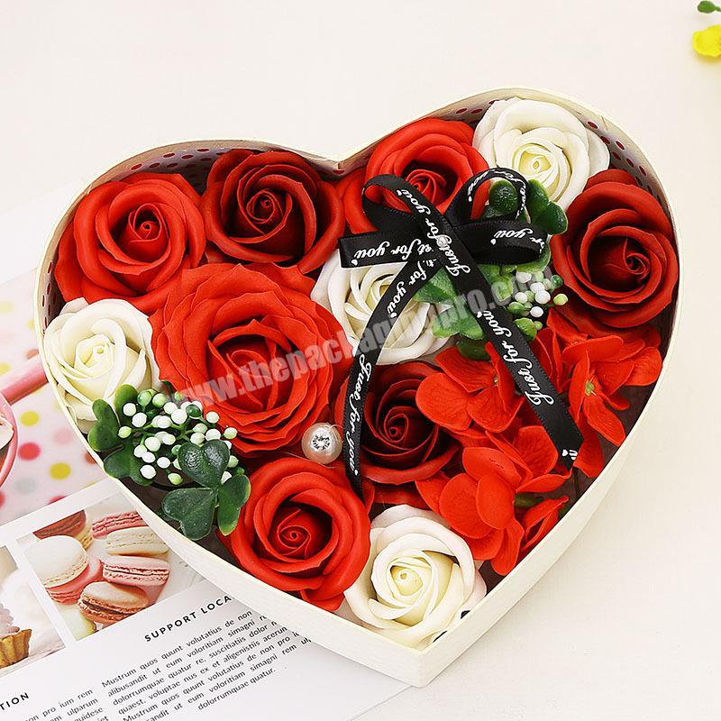 Factory direct price flower box luxury hat boxes for flowers luxury heart flower box with a cheap price