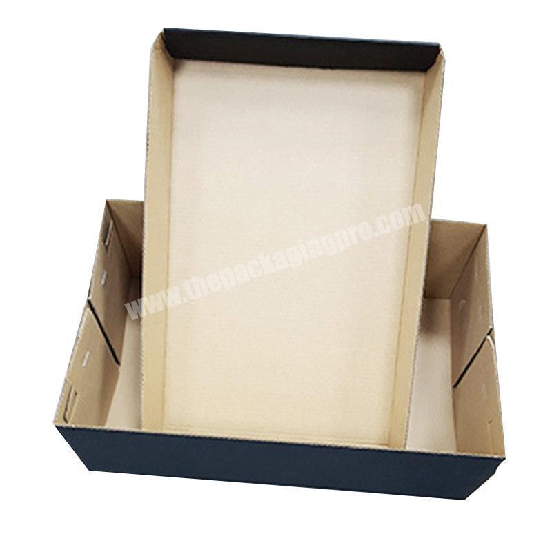 Factory direct price shoes plastic box shoe packing box black shoe boxes with factory prices