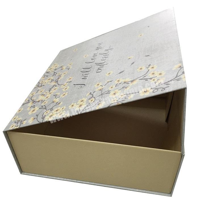 Factory direct sale custom empty foldable box paper printing packaging
