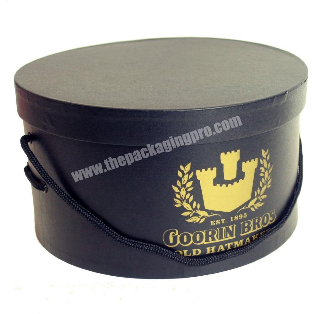 Factory direct sale custom luxury round hat gift box for hats
