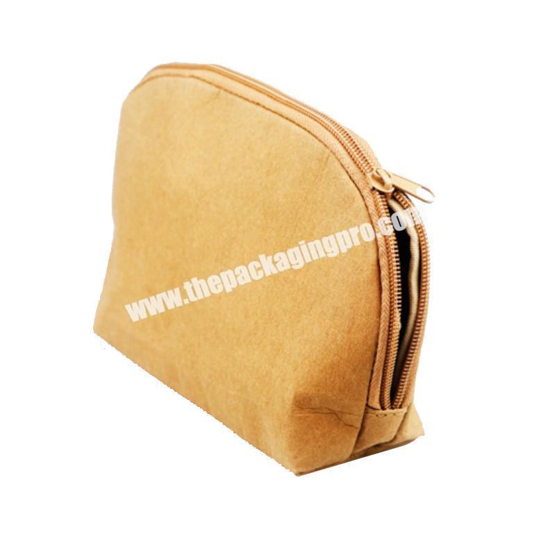 Factory Direct Sale Waterproof Durable  Washable Eco-friendly Kraft Paper Bag Storage Bag For Cosmetic