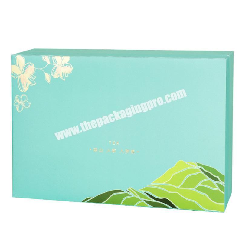 Factory direct sales custom design tea packaging paper box with chinese knot drawer handmade box in packaging