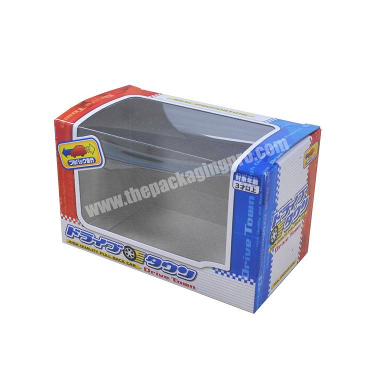 Factory direct sales kids toy packaging paper box with window