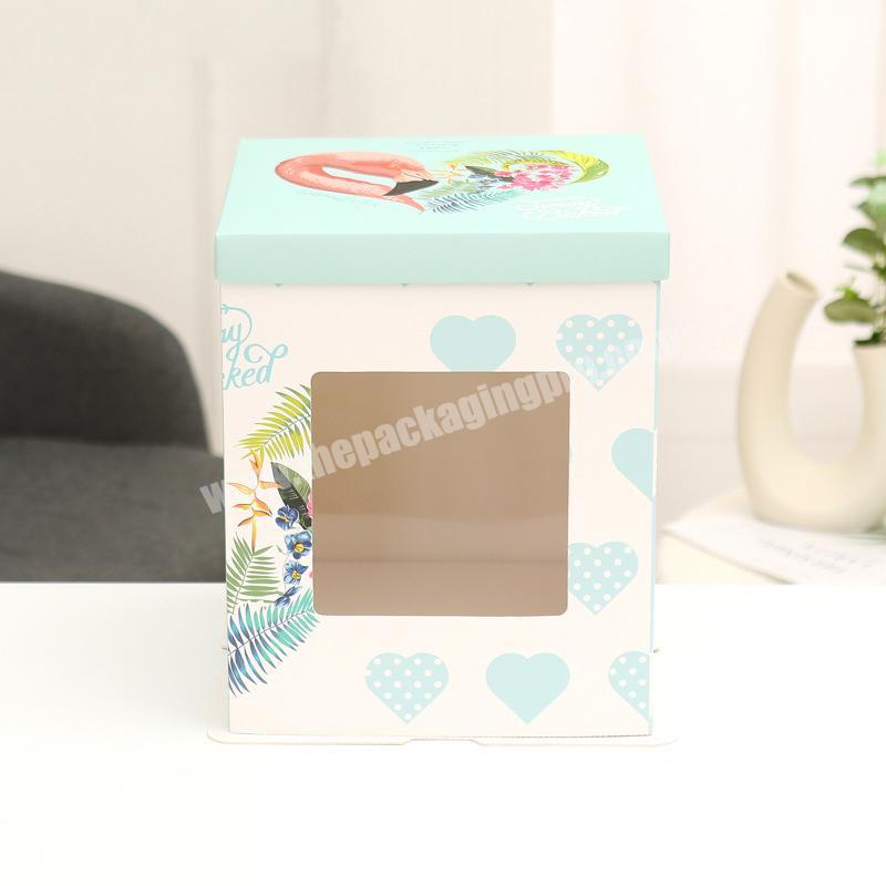 Factory Direct Sales ribbon cake boxes tall cake box tall white cake box with factory prices