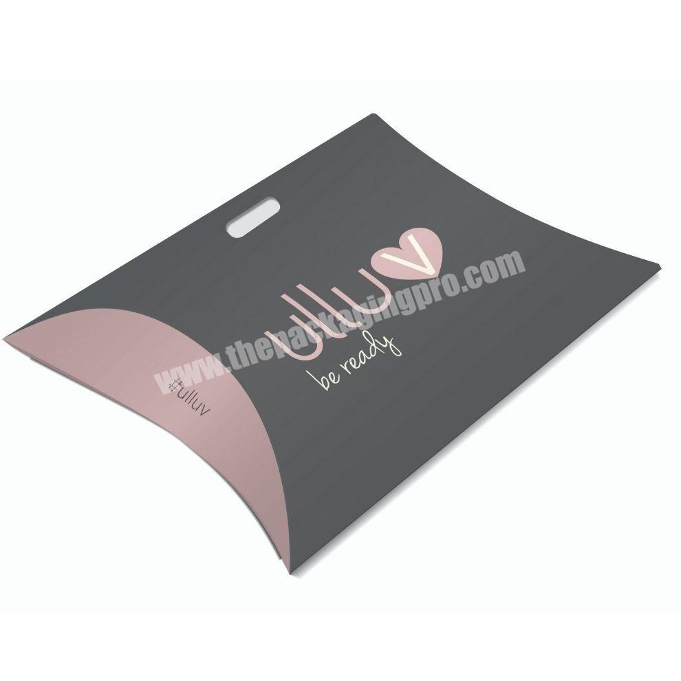 Factory Direct Selling Customized Chocolate Packing Paper Tuck Pillow Box Printed Logo
