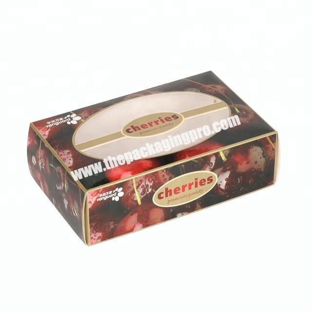 factory direct selling with transparence window cherry boxes