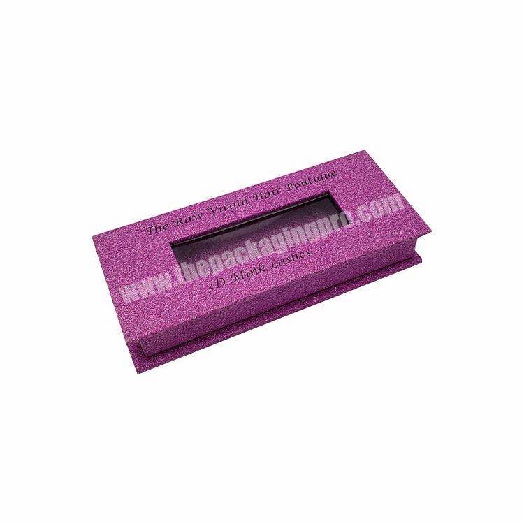factory direct supplier  custom eyelash  window box packaging
