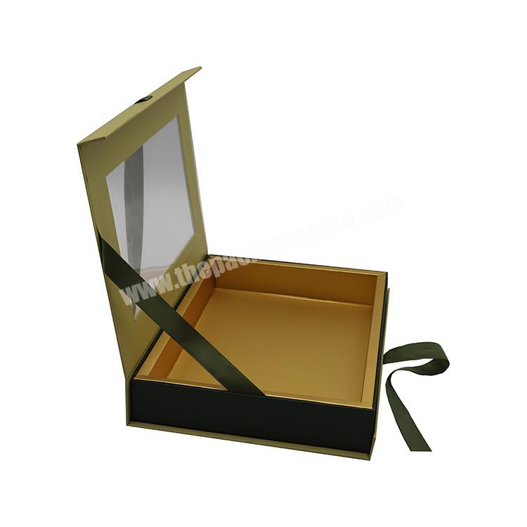 factory direct supplier custom luxury gift box window packaging
