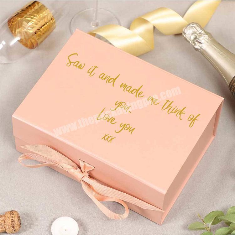 factory directly custom hair extension pink box packaging