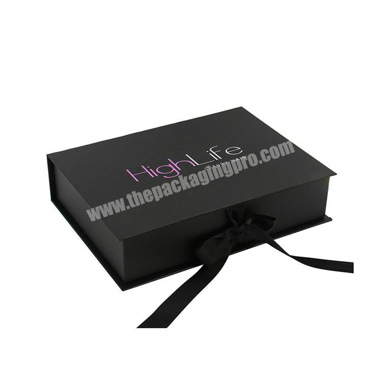 factory directly custom luxury hair box packaging extension
