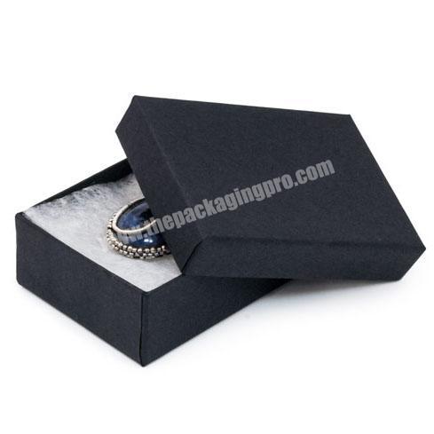 Factory Directly Supply High Quality Black Premium Paper Jewelry Kraft Box