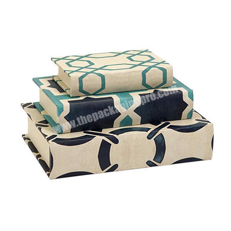 factory directly wholesale decorative book shaped boxes