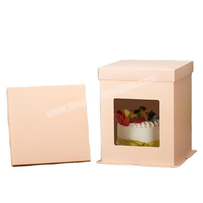 Factory hot sale birthday cake box tall cake box cake packaging box with factory prices