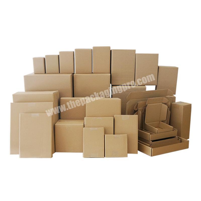 Factory Hot Sale Direct Sales Makeup Packaging Nature Brown Kraft Paper Box Kraft
