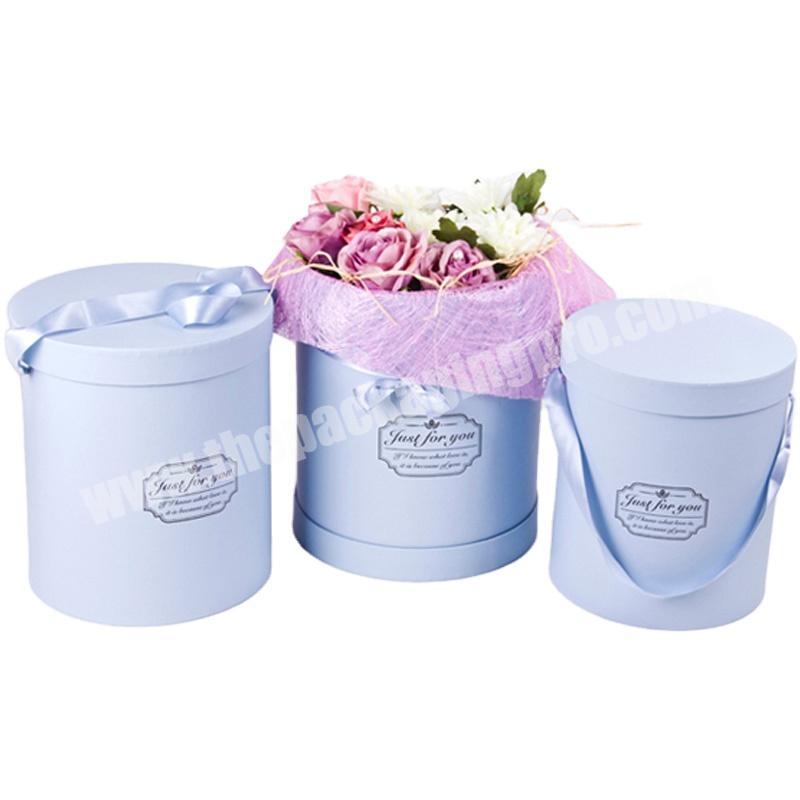 Factory hot sale fashion cheapest round cylinder paper box for flower