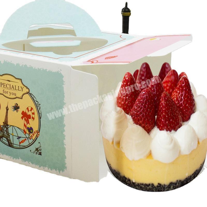 Factory made cardboard cake boxes carton box cake cartoon cake box with cheap price