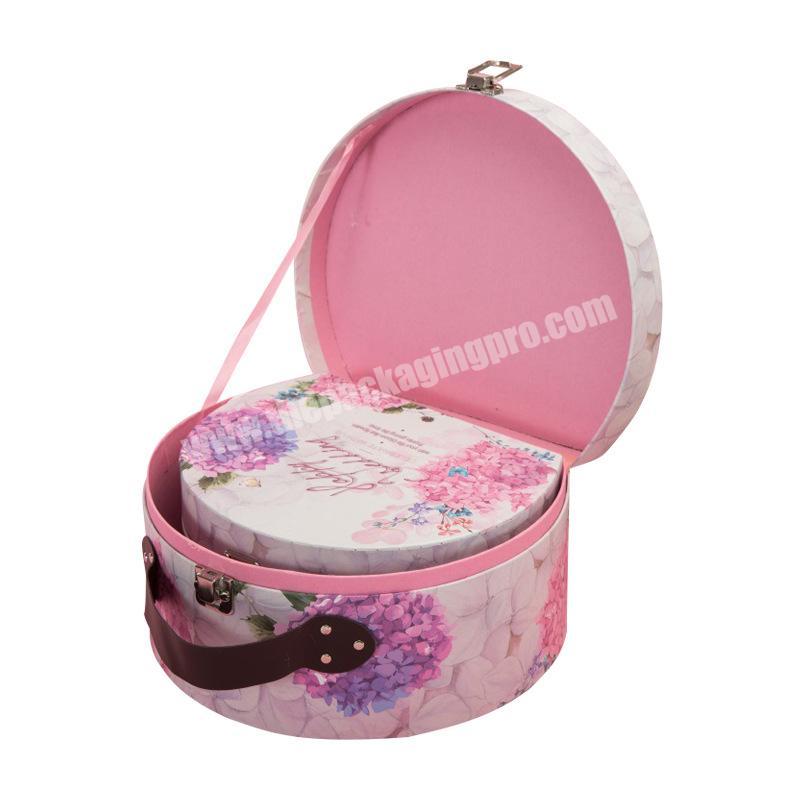 Factory-made clamshell curved gift box, cosmetic box, gift box with handle