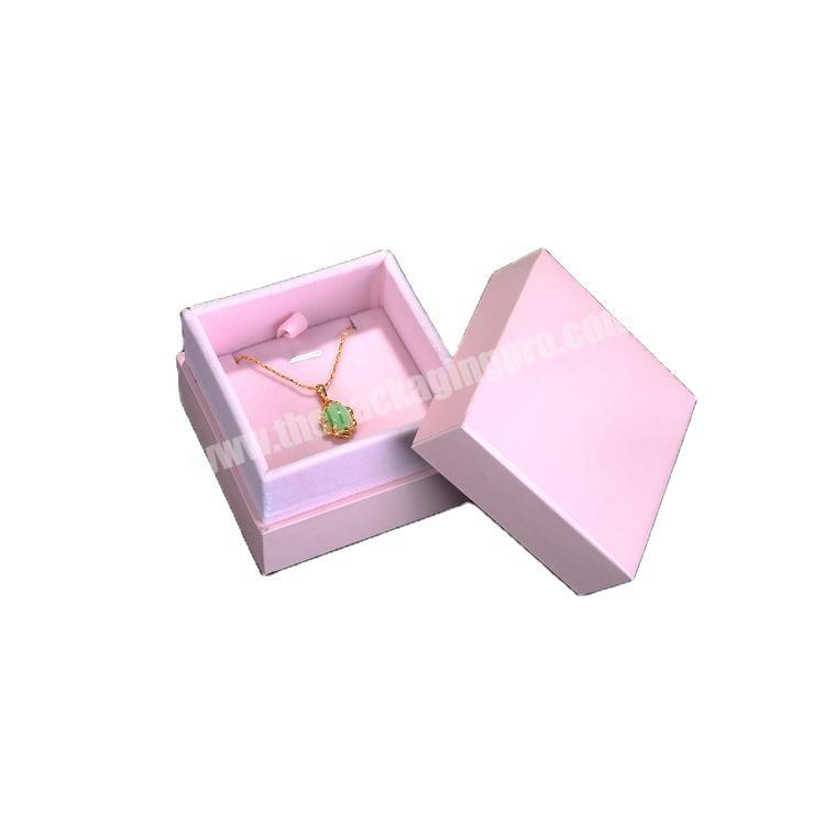 Factory made jewelry necklace box necklace box white black necklace box case good price